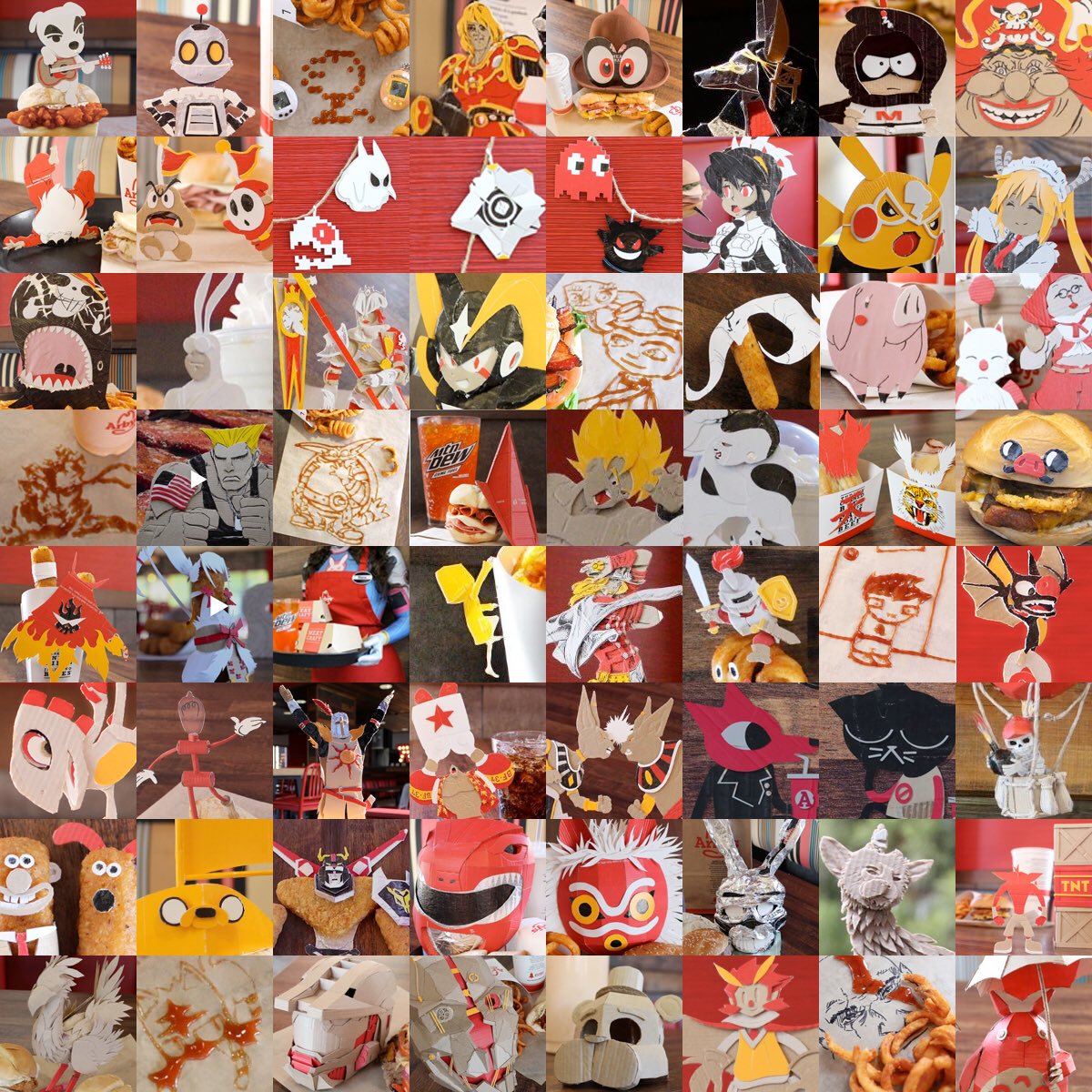 Twitter 64 Faces grid 1200x1200 pixels