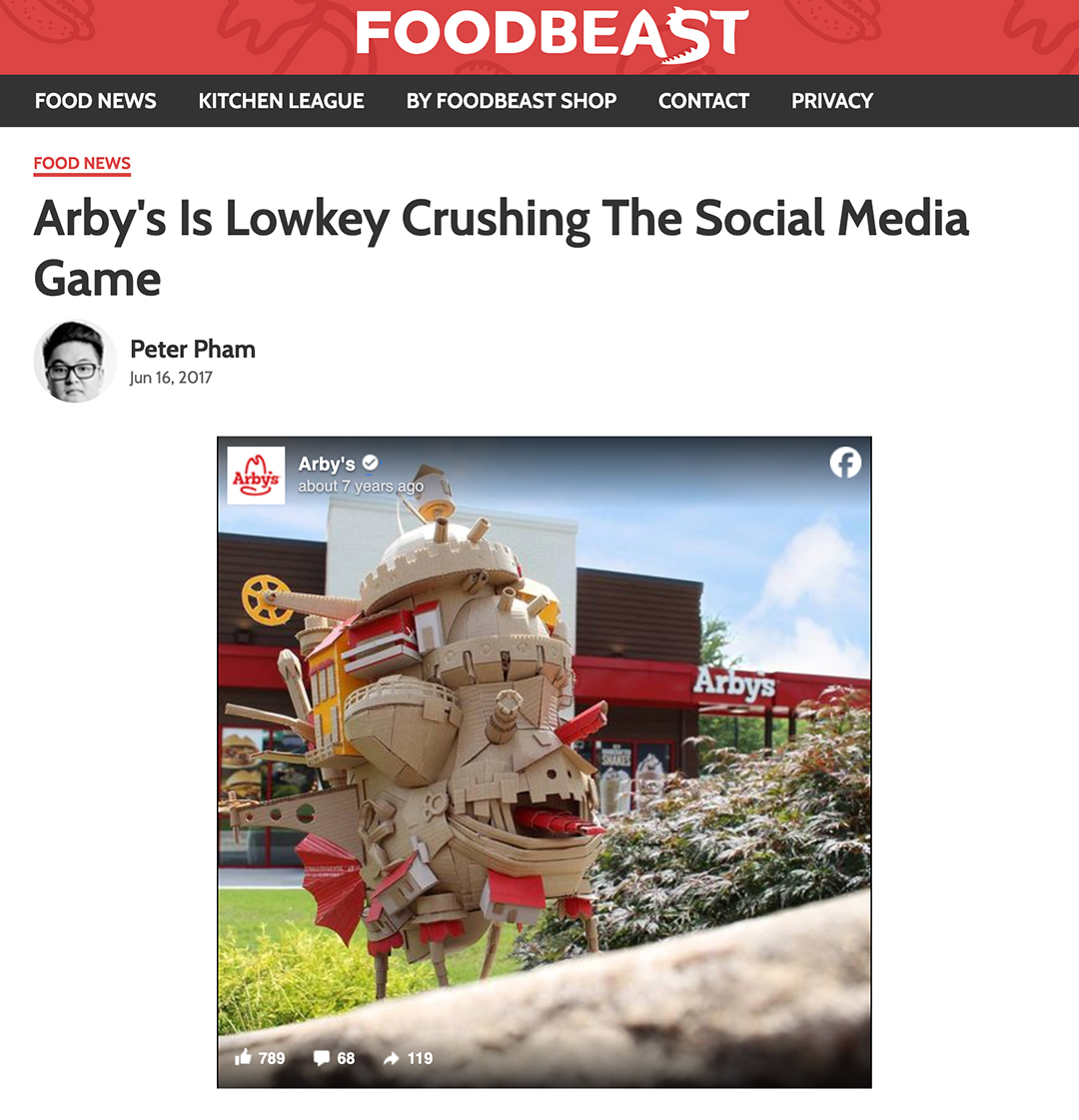 Foodbeast Article screenshot