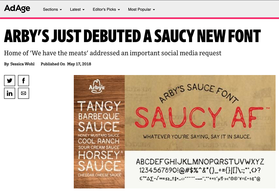 AdAge Saucy_AF article screenshot