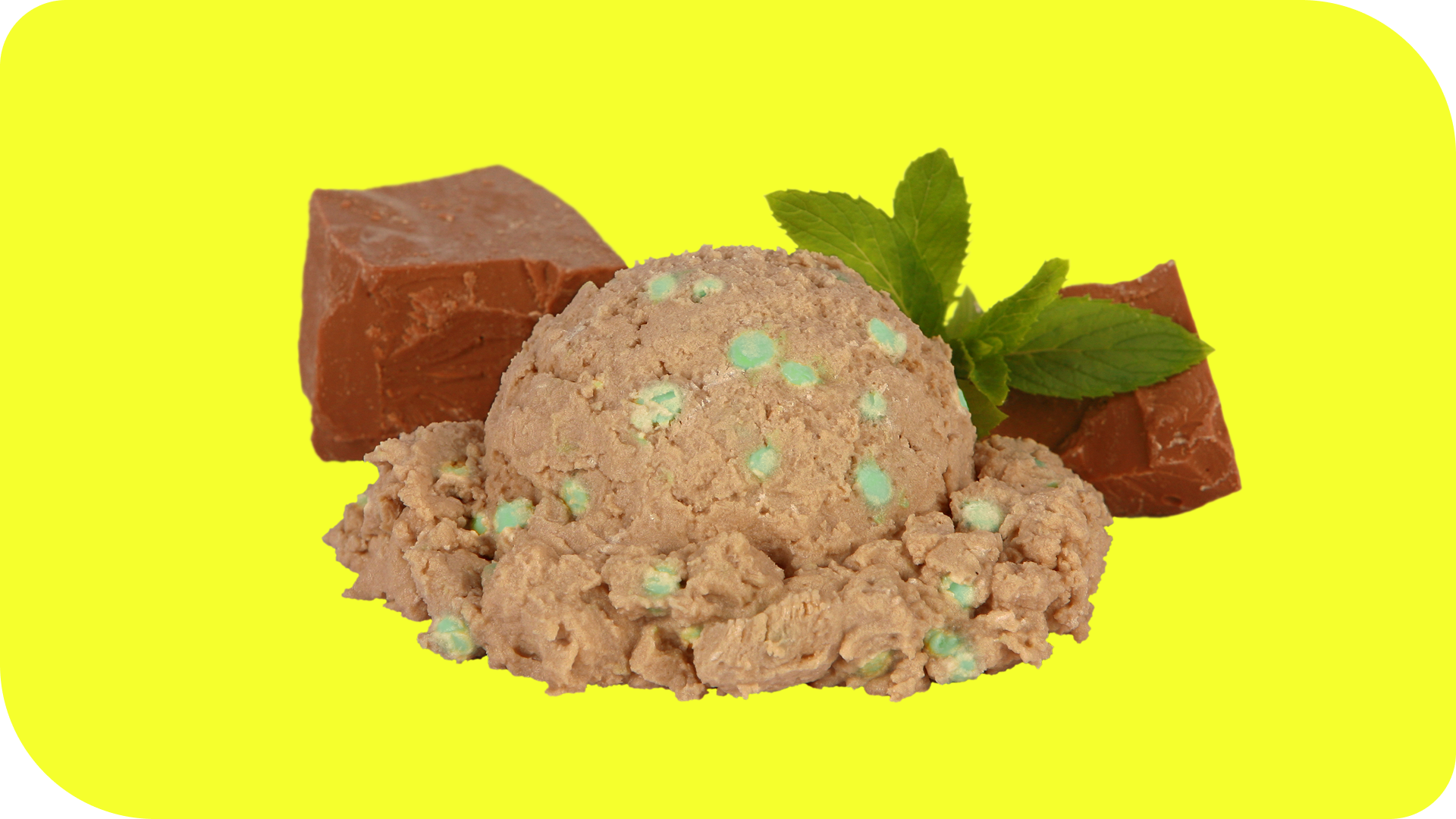 Mint Chocolate Dots 'n Cream with Flavor Garnish